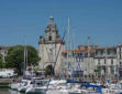 La Rochelle : la porte de l'horloge, bateaux de plaisance