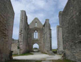 Notre Dame des Châteliers  ( commune de La Flotte en Ré ) intérieur de l'abbaye