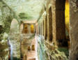 Aubeterre sur Dronne : les galeries de l'église souterraine Saint Jean