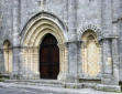 Saint Georges D'Oléron : sculptures de l'entrée de l'église romane Saint Georges