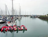 Saint Denis d'Oléron : le port, voiliers, canots pneumatiques