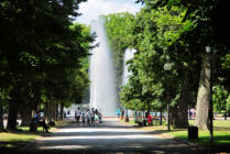 Nancy : Jet d'eau du Parc de la Pépinière