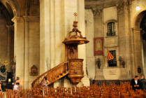 Nancy :  église Notre Dame de Bonsecour, la chaire