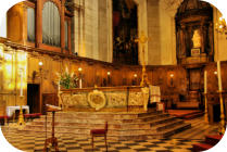 Nancy :  église Notre Dame de Bonsecour, le maître autel