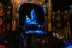 Nancy : fontaine Neptune, jeux de lumière