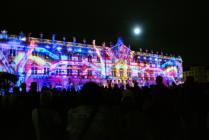 Nancy :  hôtel de ville, jeux de lumière