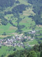 Doucy combelouvière : domaine de valmorel en été, village