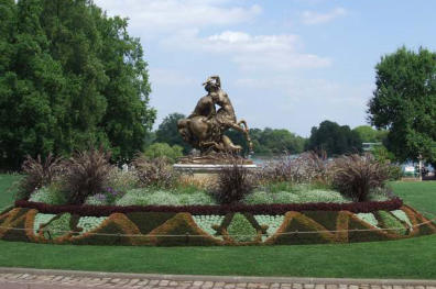 Lyon : parc de la Tête d'Or, l'entrée