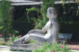 Lyon : parc de la Tête d'Or, statue la femme nue assise