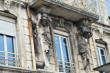 Valence : façade d'immeuble, supports de balcon