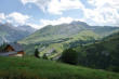 Entraigues : village et alentours, paysage depuis le haut du village