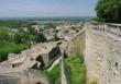 Grignan :vue sur les toits de la ville depuis le château