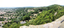 Crest : vue sur la ville depuis la tour