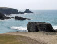 Quiberon : la côte - le rivage sculpté par l'océan