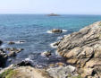 Quiberon : la côte - ilot et récifs