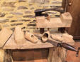 Poul Fétan : Village médiéval de 1850 - outils de sabotier