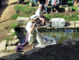 Poul Fétan : ferme bretonne de 1850 - lavandière - mouillage du linge