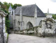 Le Faouêt : Chapelle Saint Barbe - vue de la descente vers la chapelle