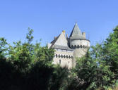 Suscinio : le château - tours vue de l'extérieur
