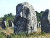 Carnac : menhir - tête d'homme