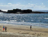 Guidel :plage façe à fort bloqué