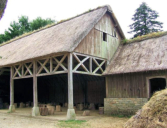 Poul Fétan : Village médiéval de 1850 - grange