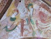 Kernascléden : l'église Notre Dame - fresque sur la voute 2