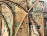 Kernascléden : l'église Notre Dame - fresque sur la voute 3
