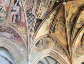 Kernascléden : l'église Notre Dame - fresque sur la voute 4