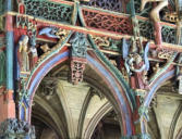 Le Faouêt : chapelle Saint Fiacre - détails du Jubé 1