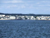 Pointe de Beg Meil - océan et ville de Fouesnant les Glénan