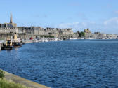 Saint Malo : vue sur la ville côté océan