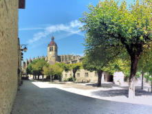 Saint-Antoine-l'abbaye :grande cour de l'abbaye