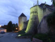 Thouars : château et fortifications de nuit