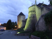 Thouars : château et fortifications de nuit