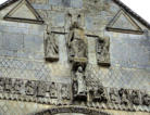 Saint Jouin de Marnes : sculptures de façade de l'abbatiale Saint Jouin