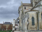 Saint Jouin de Marnes : arc boutant de l'abbatiale Saint Jouin