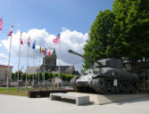 Sainte Mère l'église : matériel militaire de la guerre 1940-1945