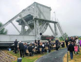 Benouville,Pegasus bridge, parade commémorative.