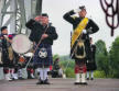 Benouville,Pegasus bridge, parade commémorative.