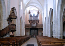 Poligny : collégiale Saint-Hippolyte, la nef