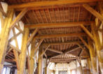 Outines : L'église Saint Nicolas, plafond de la nef