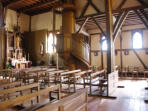 Outines : L'église Saint Nicolas, nef et bas côté